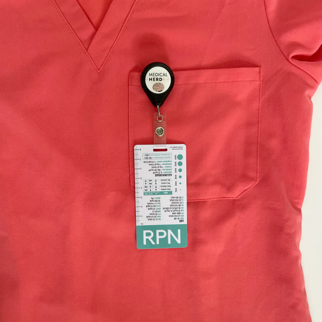 RPN Designation Badge with Reference Information Designation Badge NurseIQ Teal  