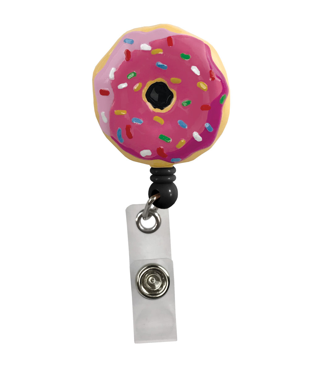 Sprinkle Donut – Retractable ID Badge Holder Retractable Badge Reel Prestige Medical