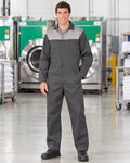Poly/Cotton Contrast Yoke Coveralls