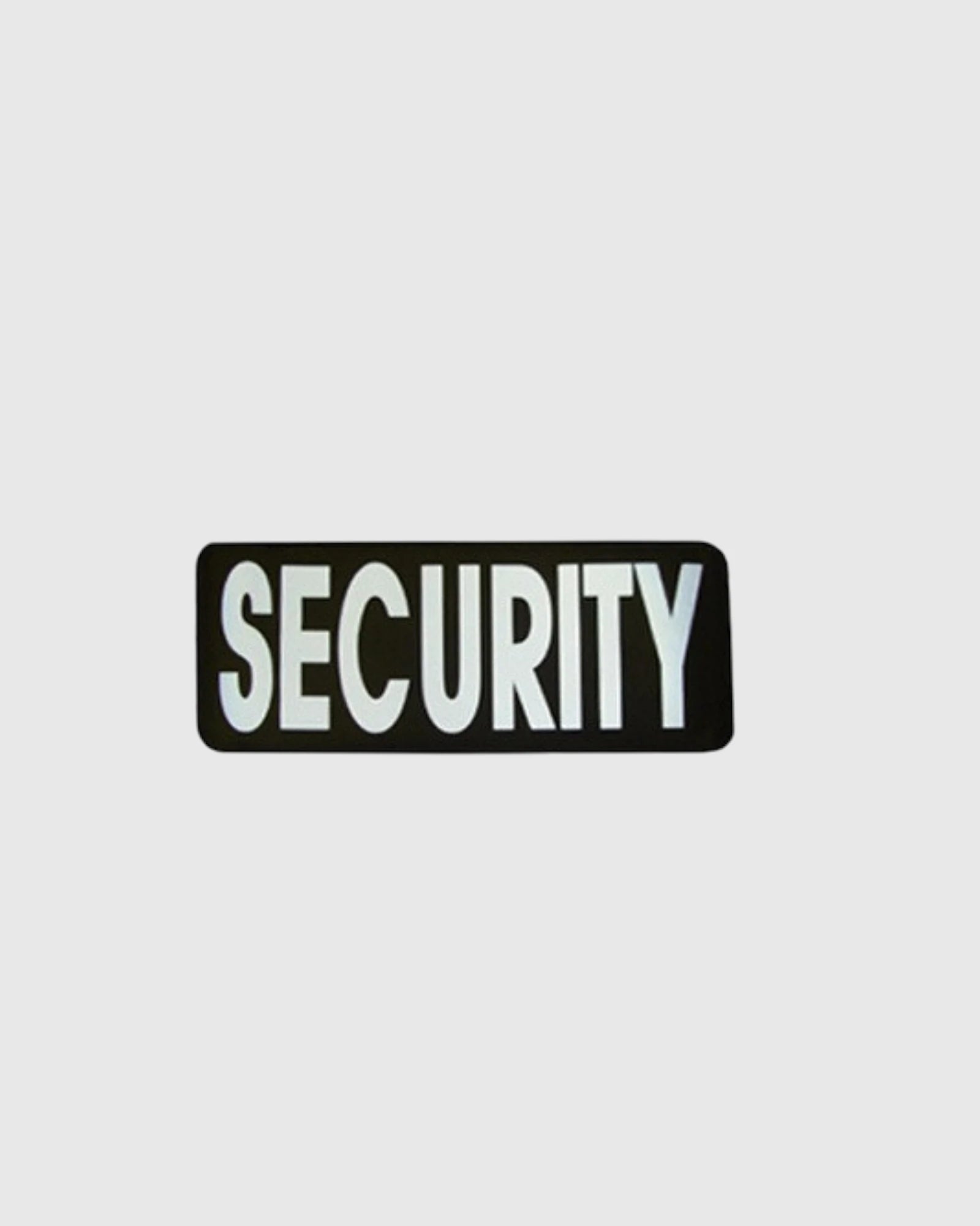Black and Silver Security Patch Small