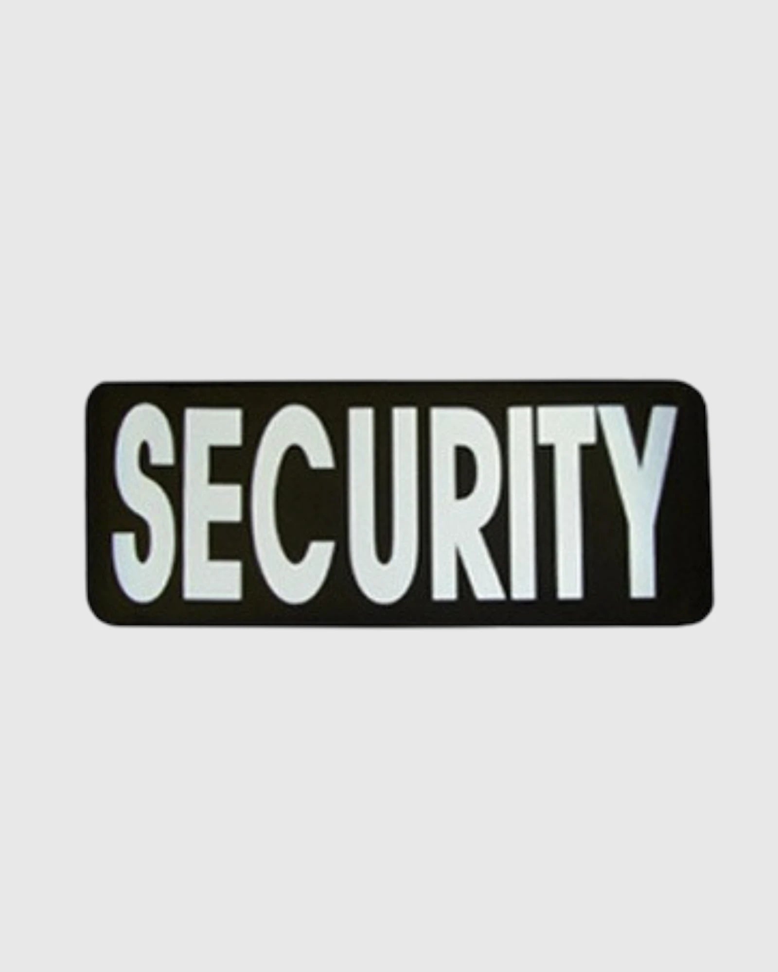 Black and Silver Security Patch Large