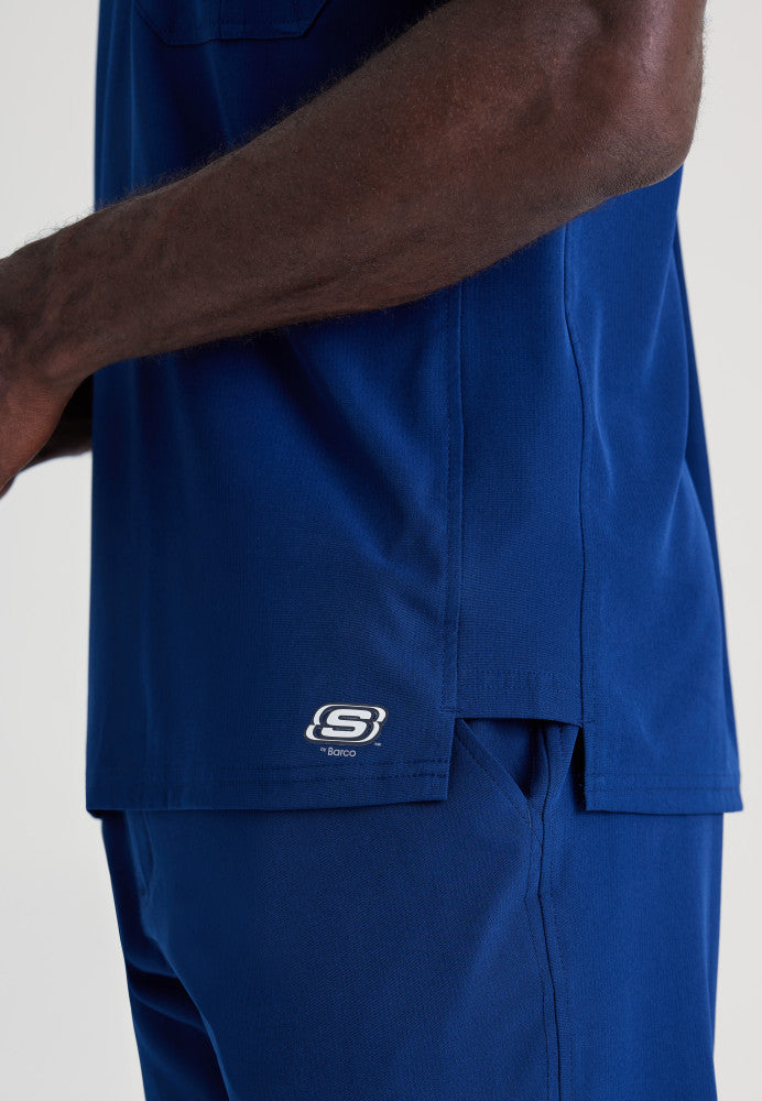Structure 1-Pocket V-Neck Scrub Top Men's Scrub Top Skechers by Barco