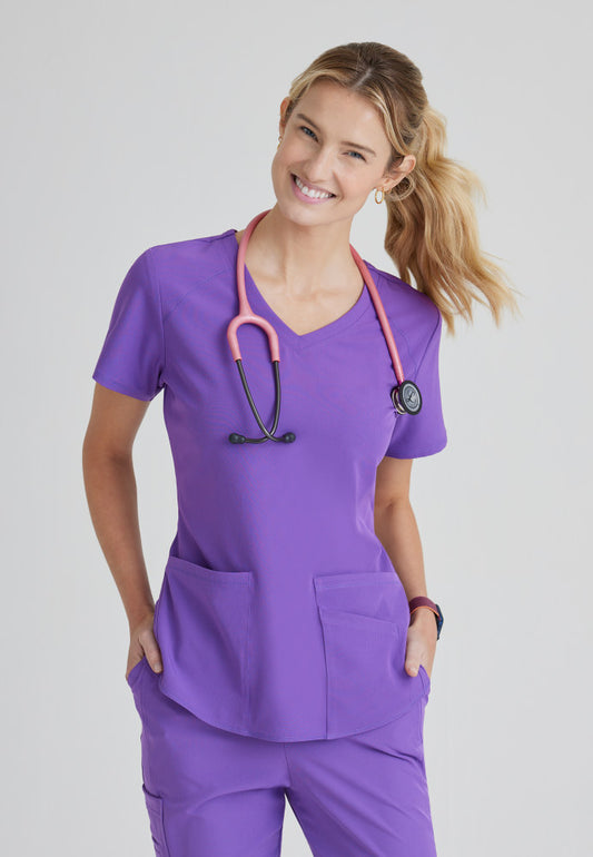 Skechers Vitality Charge Top - 3 Pocket V-Neck Scrub Top in Wine - Jen's  Scrubs & Medical Uniforms