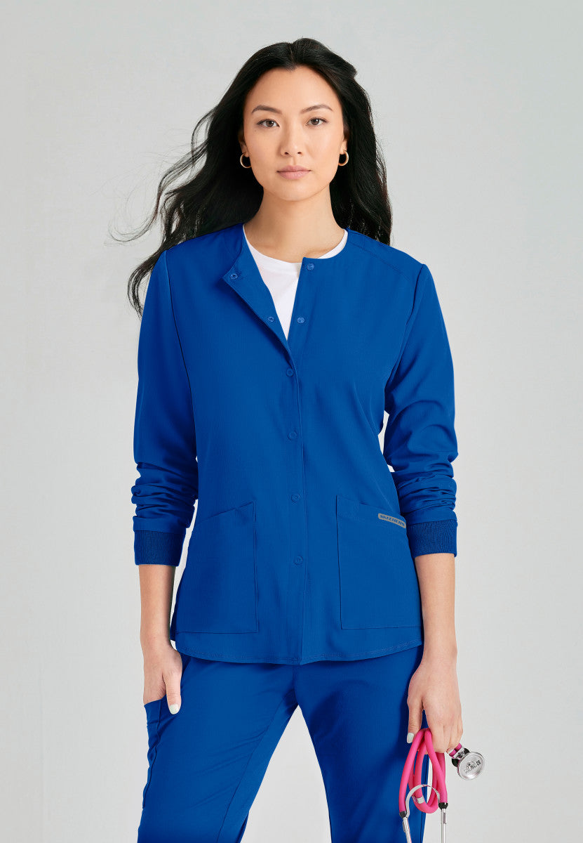 Stability Snap-Front Scrub Jacket