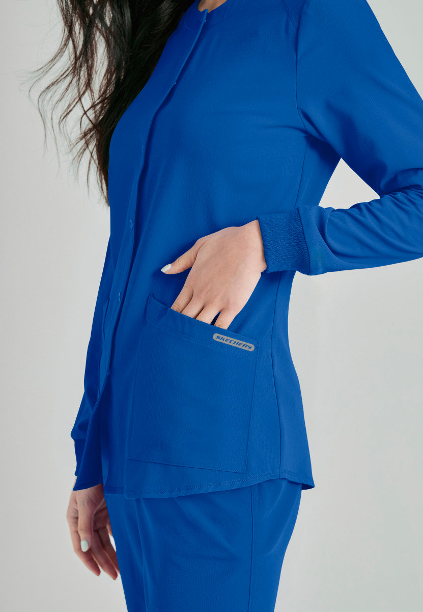Stability Snap-Front Scrub Jacket