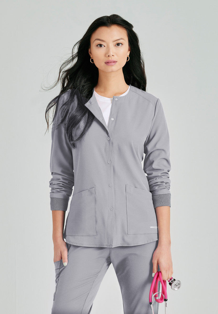Stability Snap-Front Scrub Jacket