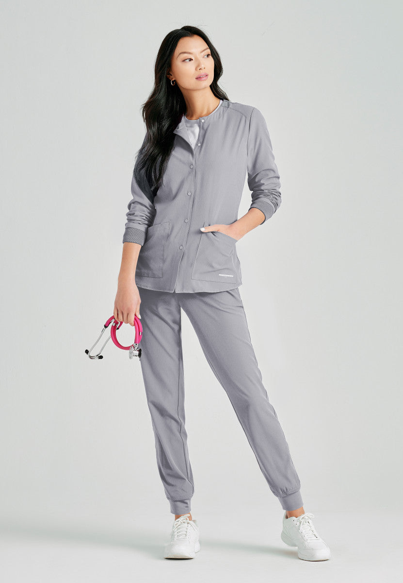 Stability Snap-Front Scrub Jacket