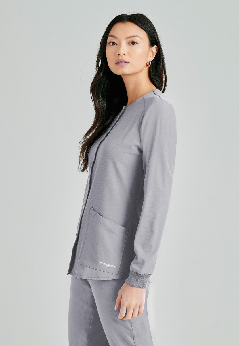 Stability Snap-Front Scrub Jacket