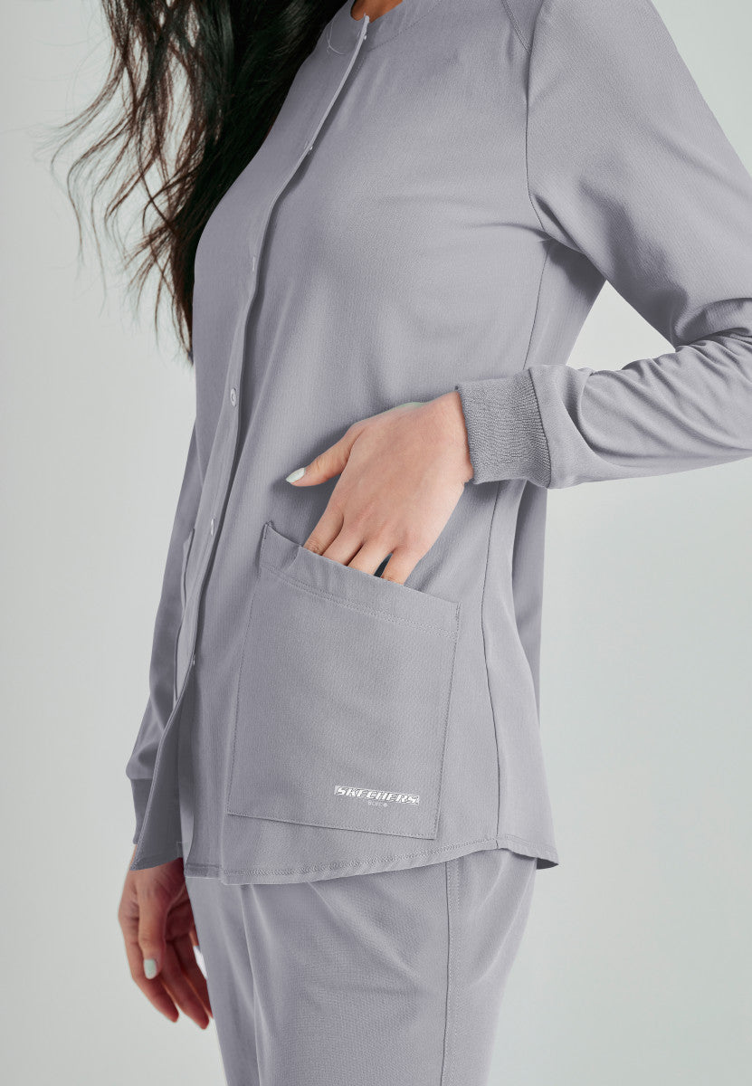 Stability Snap-Front Scrub Jacket