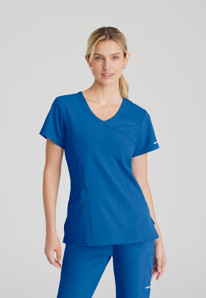 Skechers | Reliance 3-Pocket Crossover V-Neck Scrub Top Women's Scrub Top Skechers Royal Blue XXS 