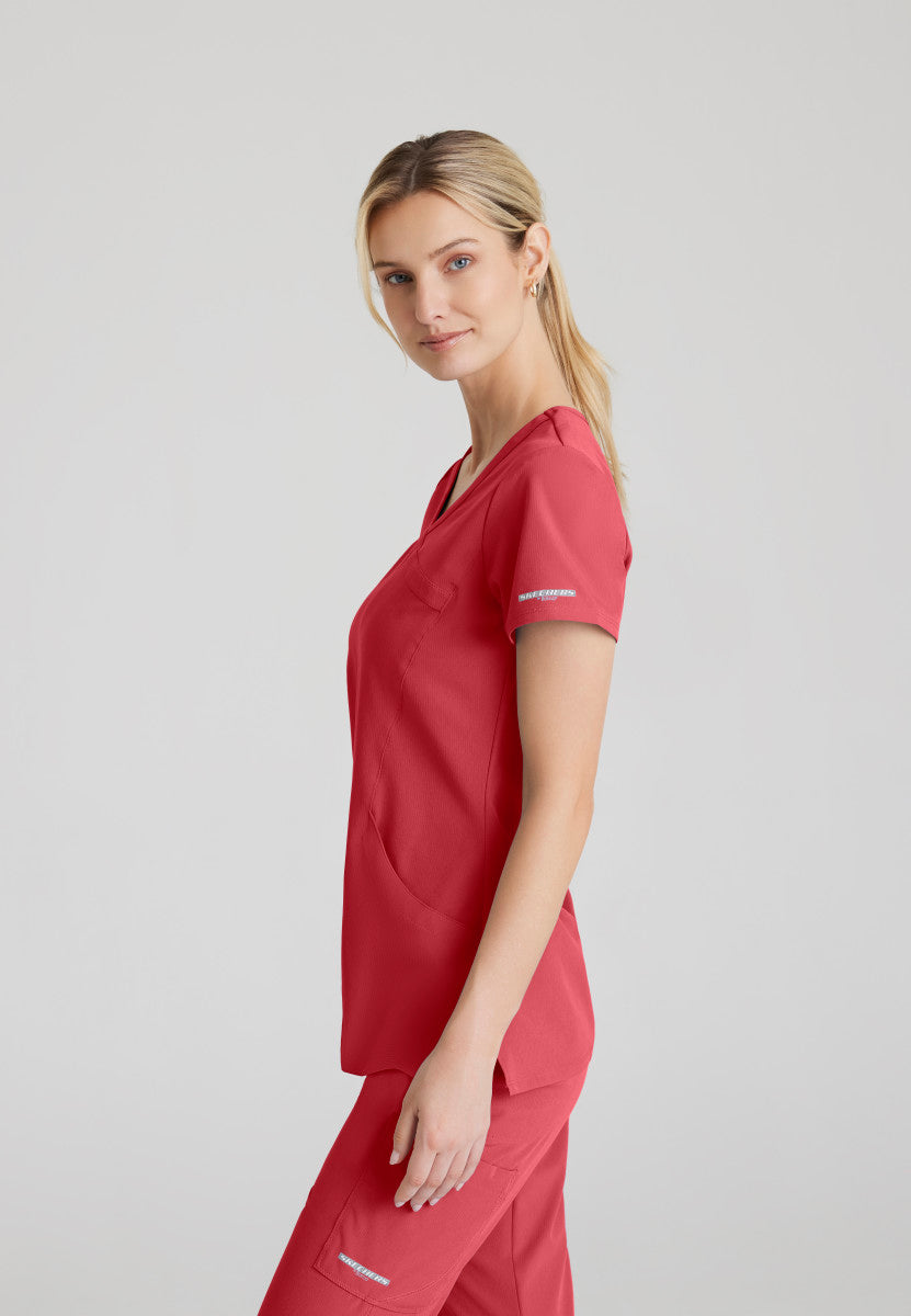 Reliance 3-Pocket Crossover V-Neck Scrub Top