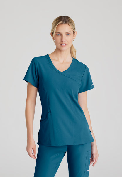 Skechers | Reliance 3-Pocket Crossover V-Neck Scrub Top Women's Scrub Top Skechers Bahama XXS 