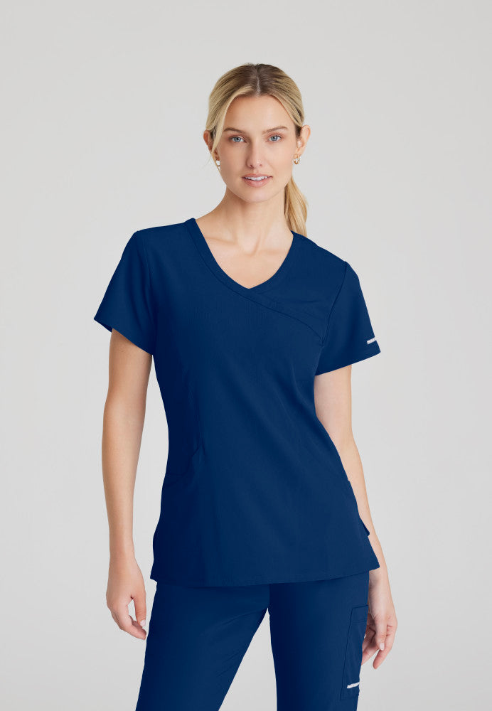 Skechers | Reliance 3-Pocket Crossover V-Neck Scrub Top Women's Scrub Top Skechers Navy XXS 