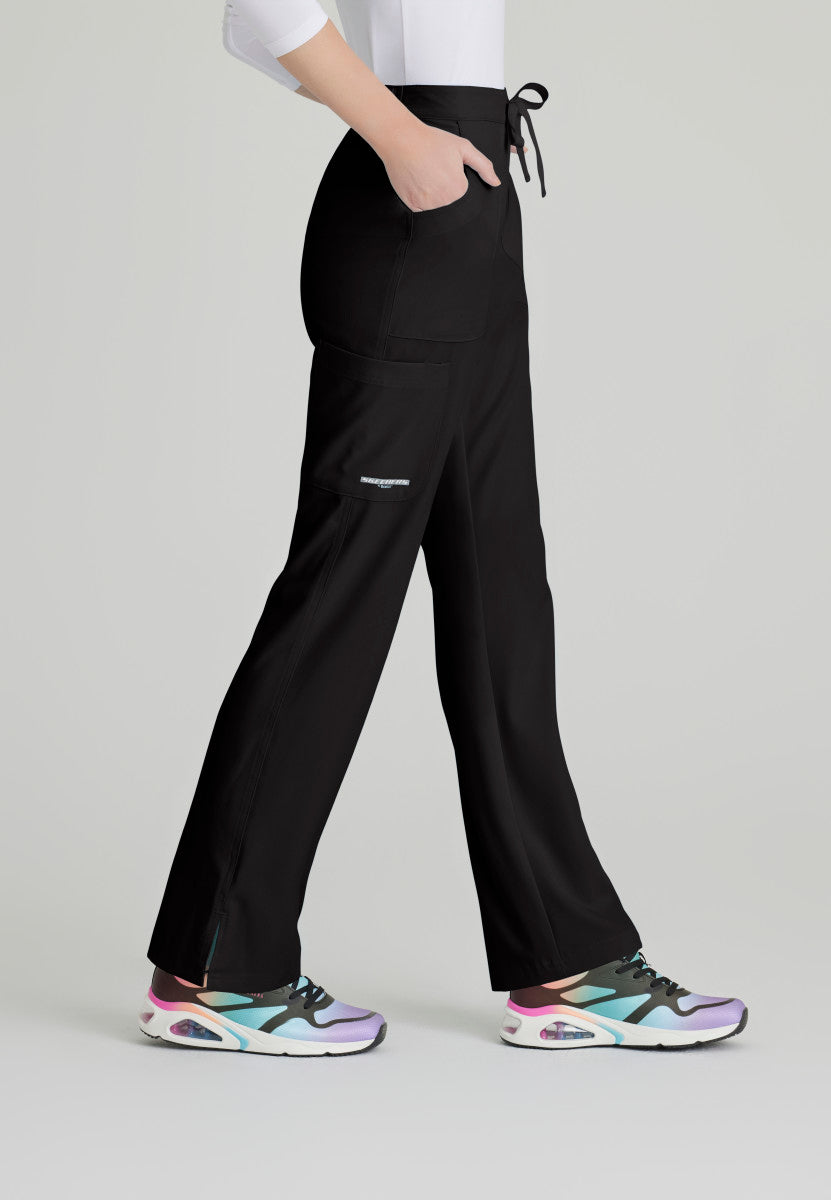 Reliance 3-Pocket Mid-Rise Fit & Flare Leg Scrub Pant Women's Scrub Pant Skechers by Barco