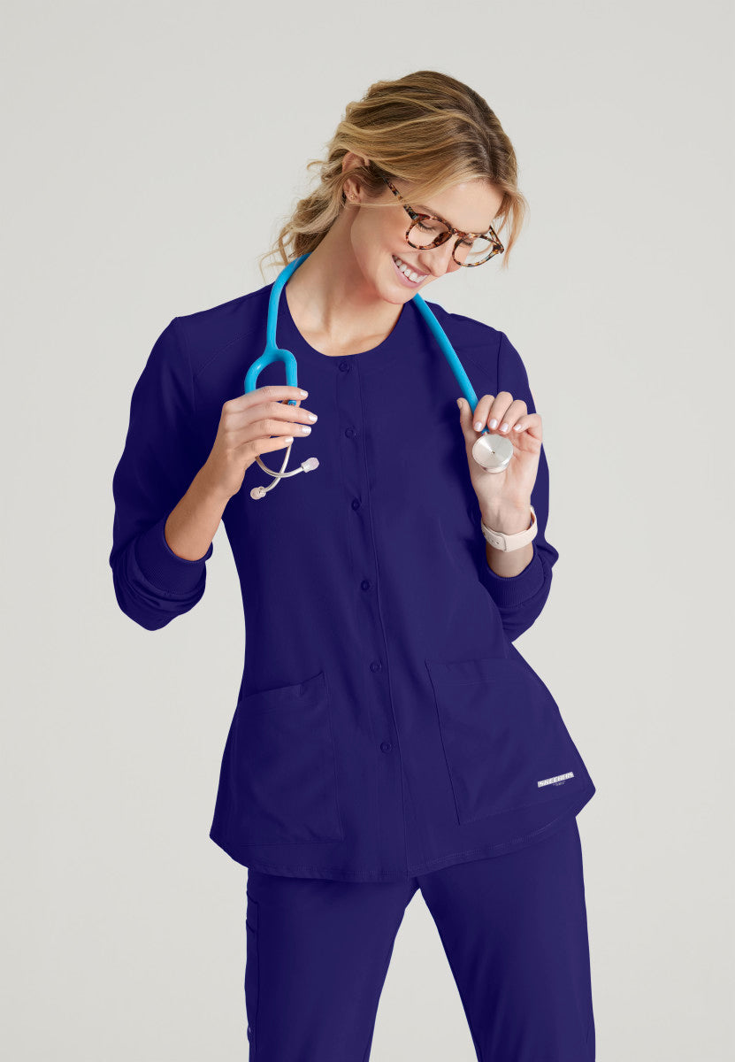 Stability Snap-Front Scrub Jacket