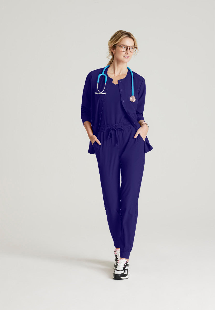 Stability Snap-Front Scrub Jacket