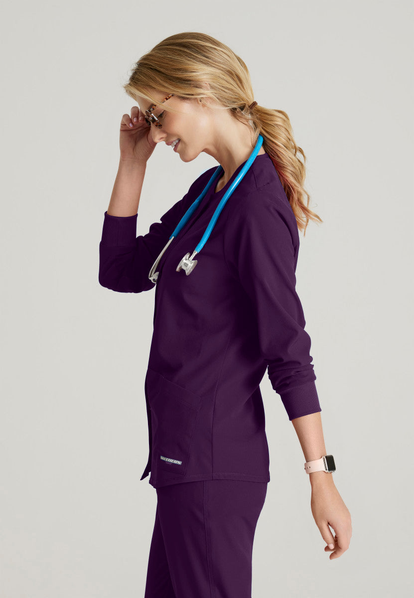 Stability Snap-Front Scrub Jacket