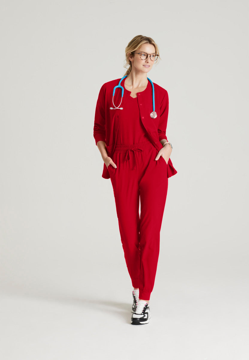 Stability Snap-Front Scrub Jacket