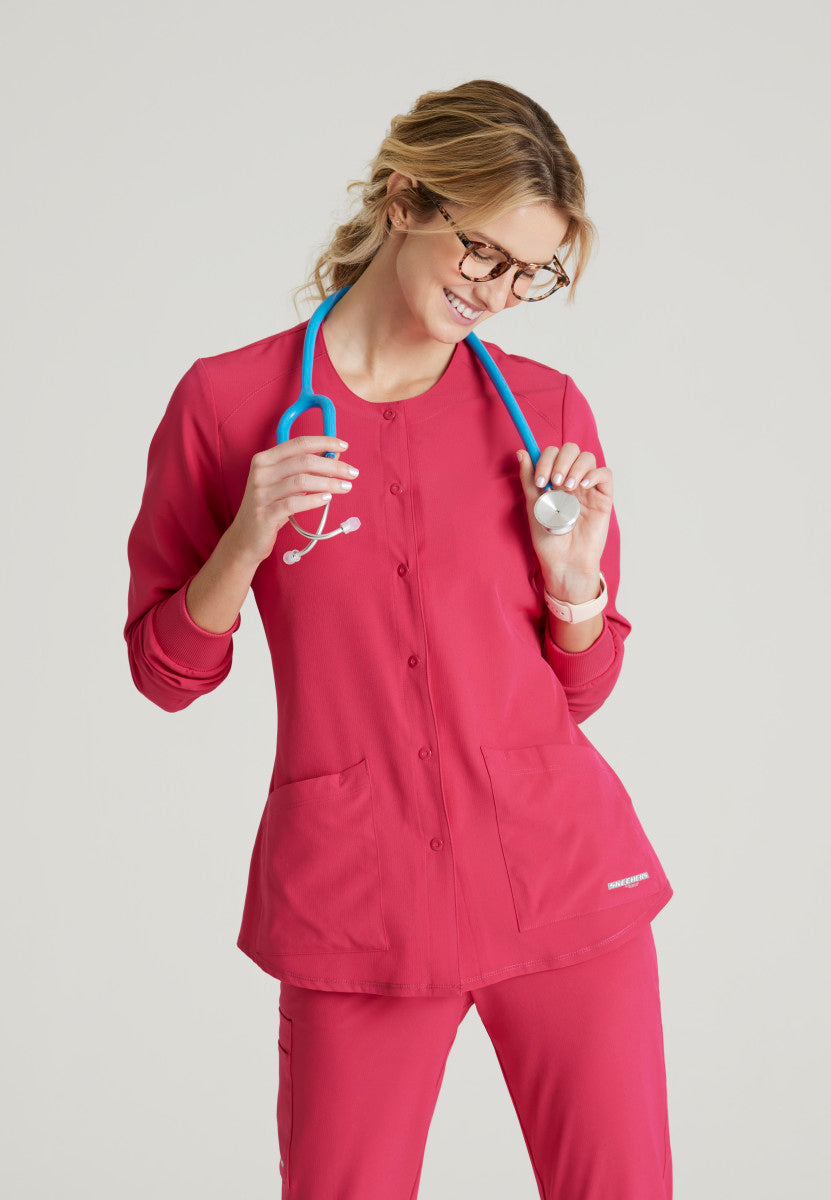 Stability Snap-Front Scrub Jacket