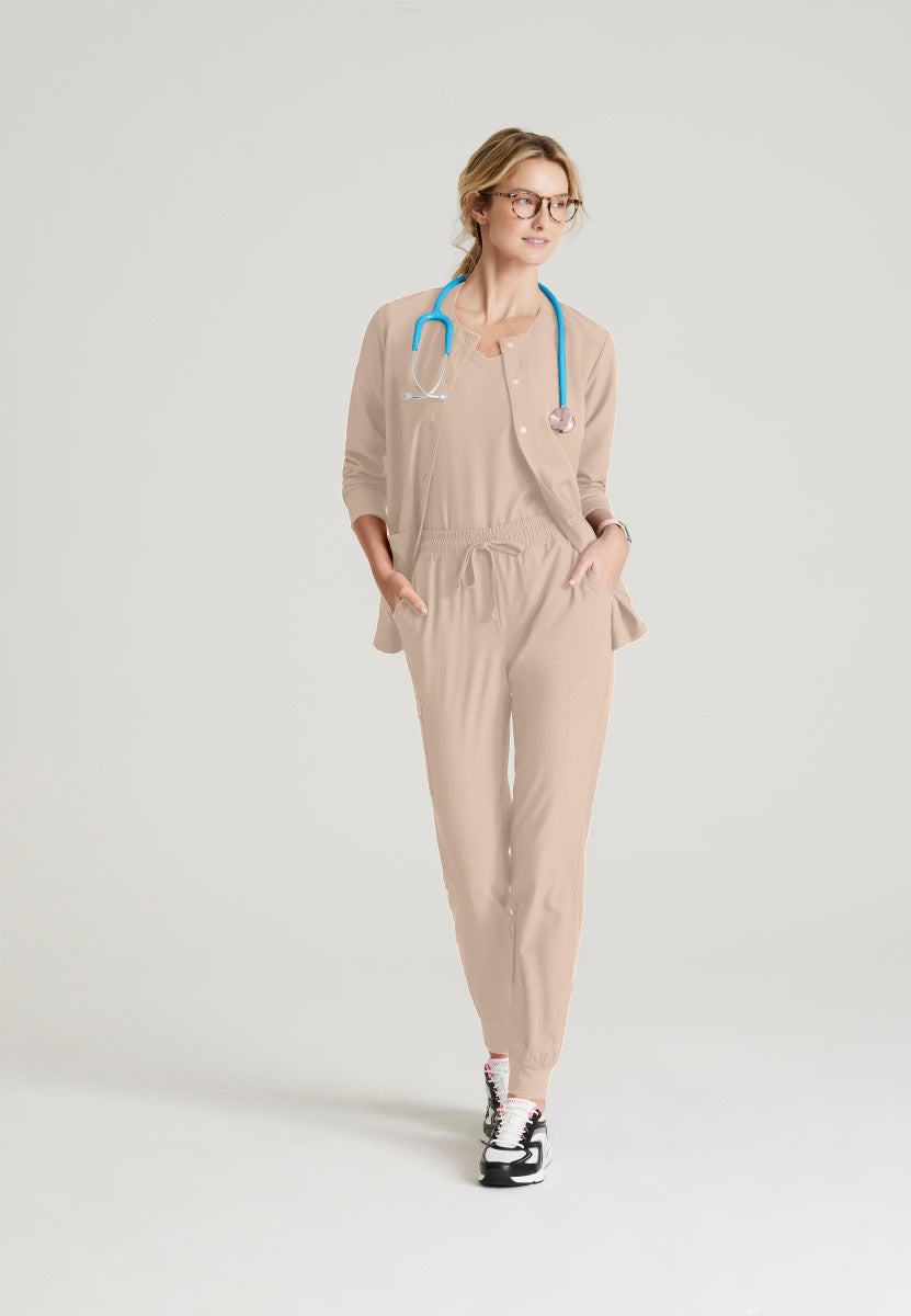 Stability Snap-Front Scrub Jacket