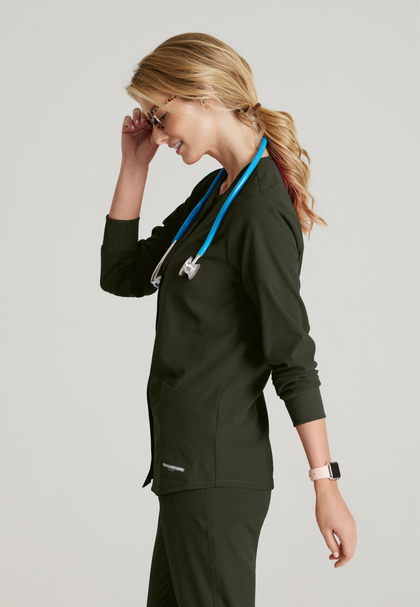 Stability Snap-Front Scrub Jacket
