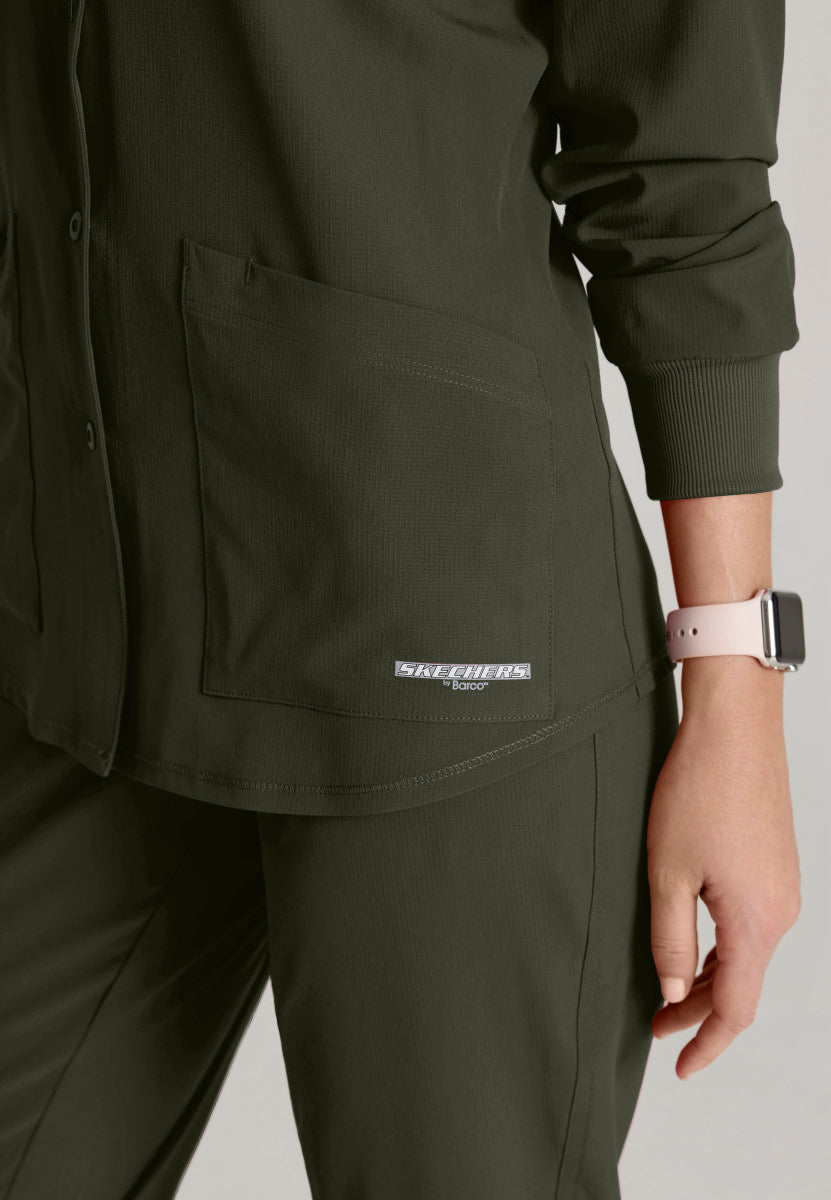 Stability Snap-Front Scrub Jacket