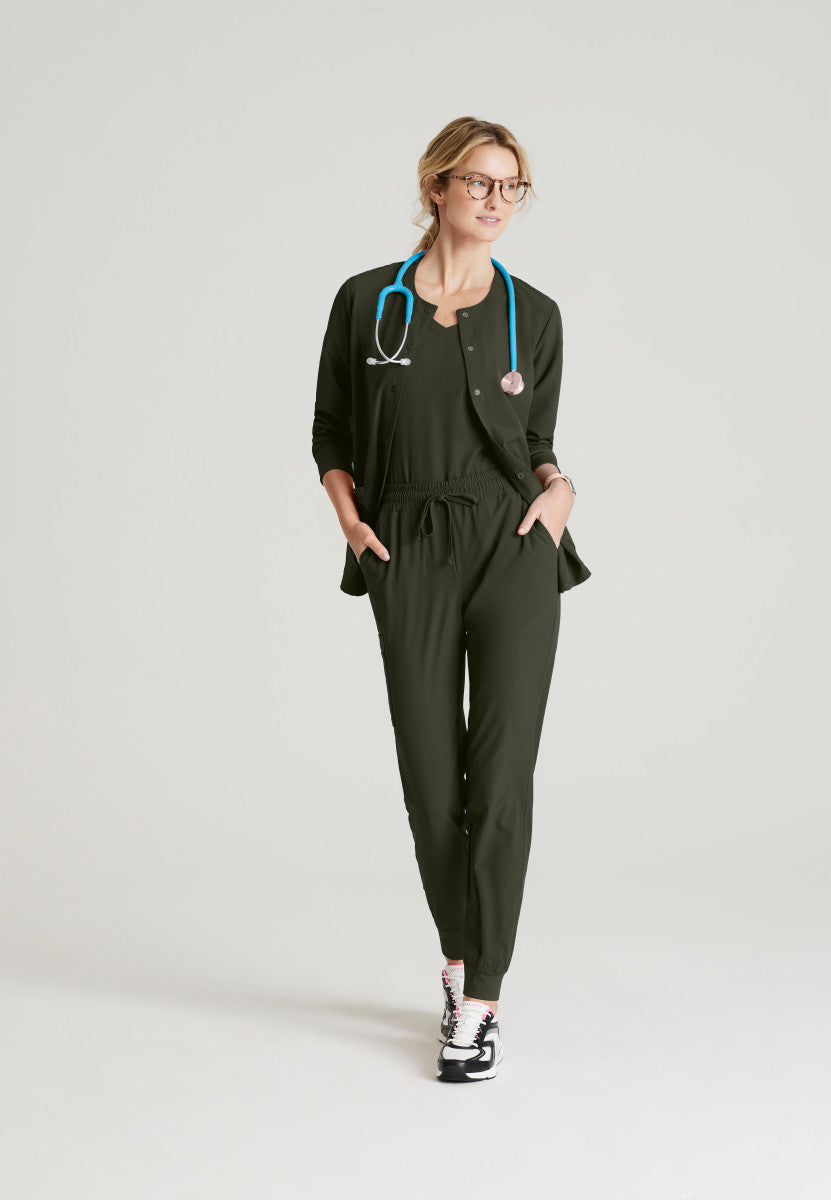 Stability Snap-Front Scrub Jacket