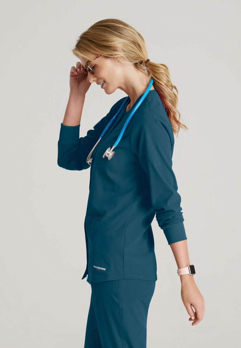 Stability Snap-Front Scrub Jacket