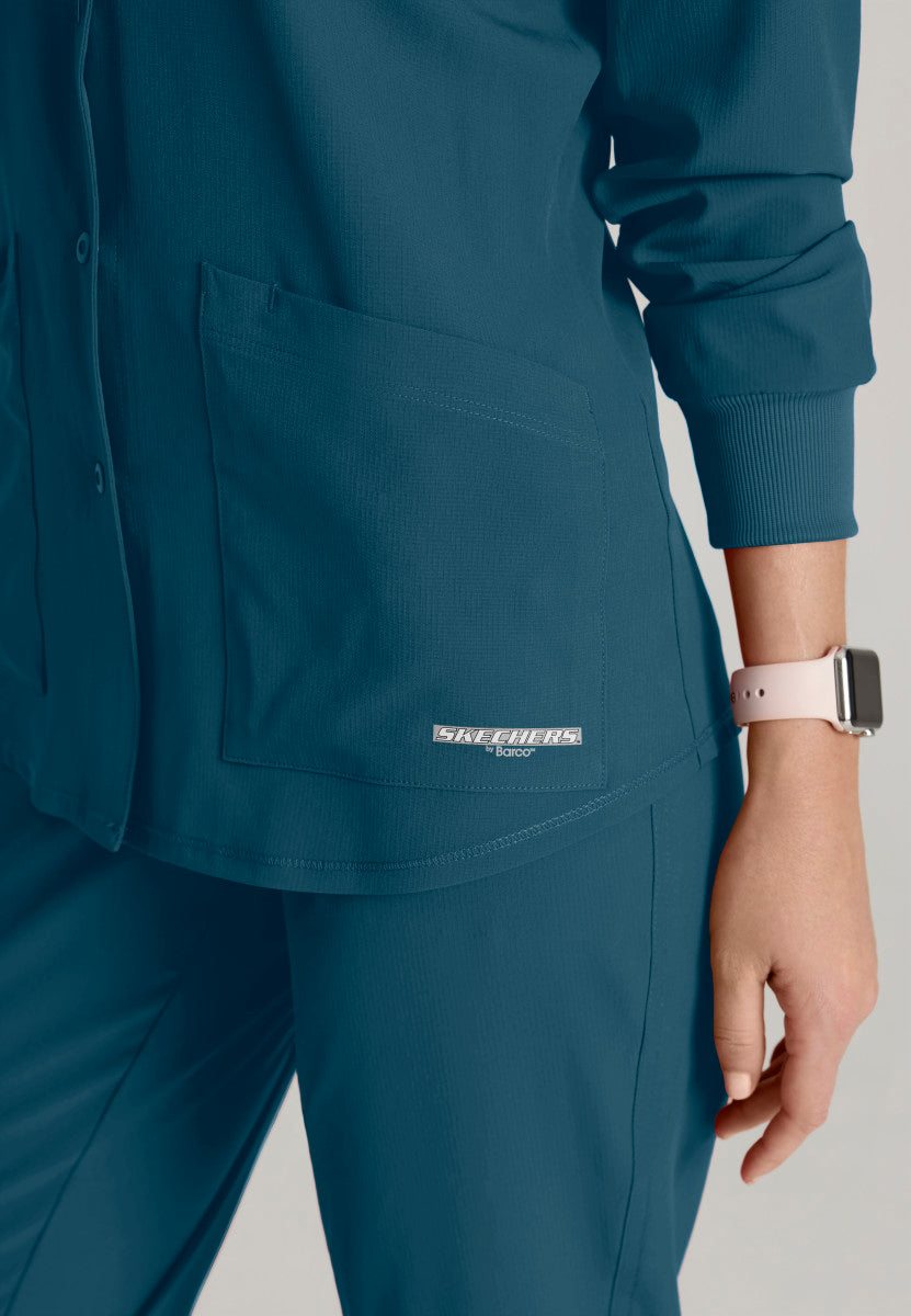 Stability Snap-Front Scrub Jacket