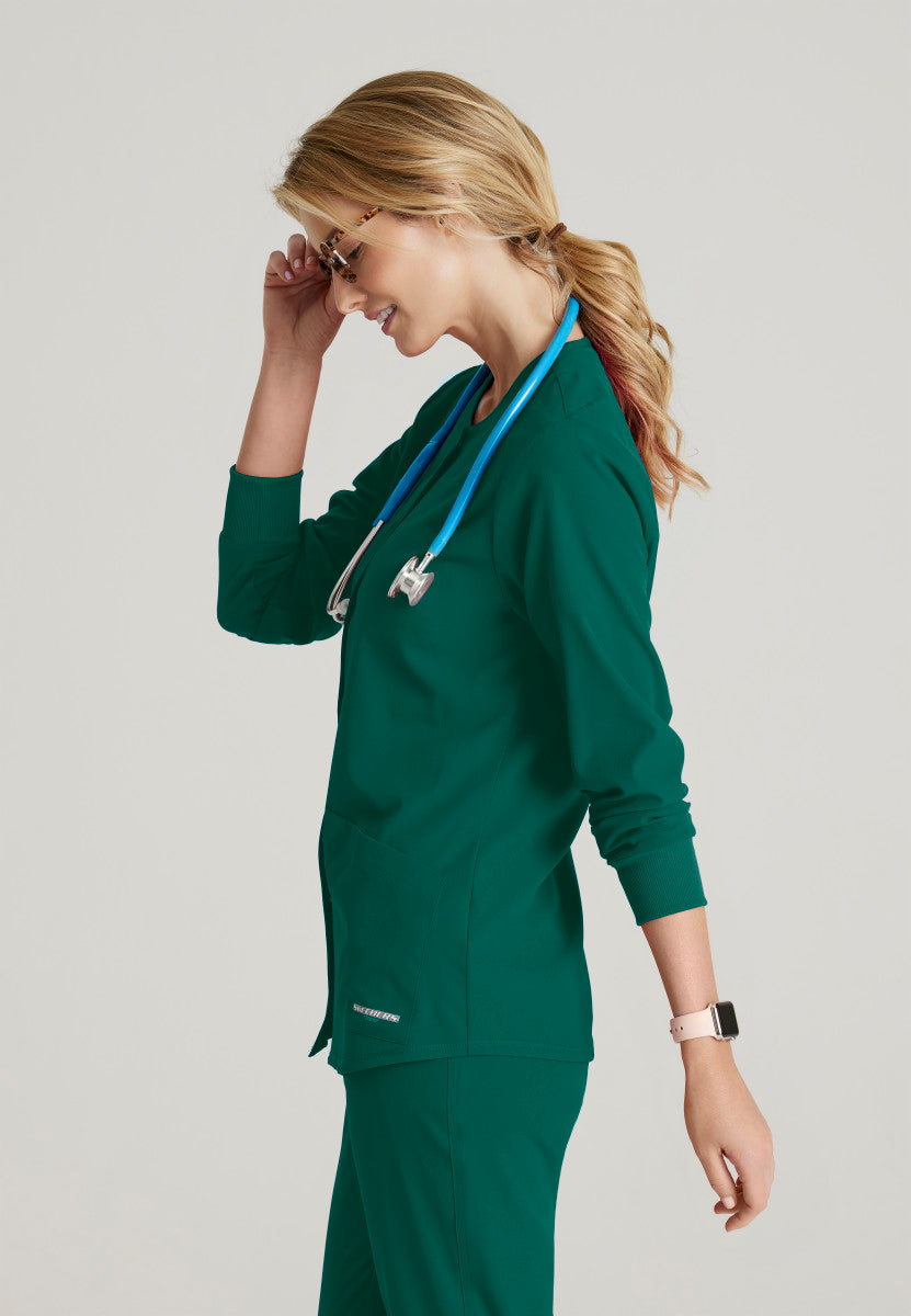 Stability Snap-Front Scrub Jacket