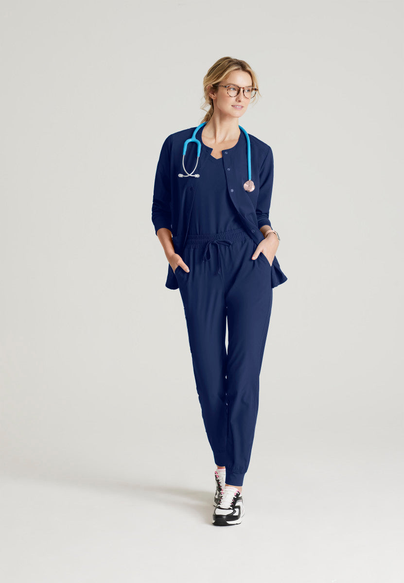 Stability Snap-Front Scrub Jacket