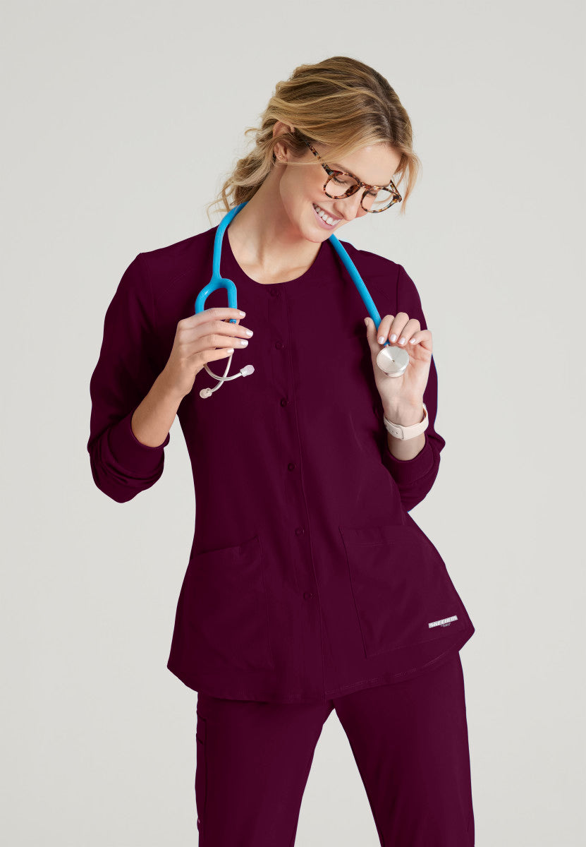 Stability Snap-Front Scrub Jacket