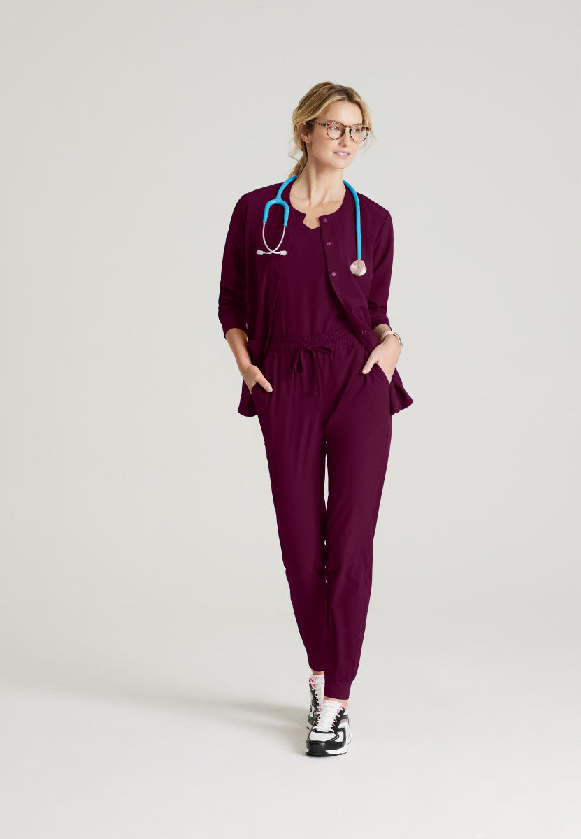 Stability Snap-Front Scrub Jacket