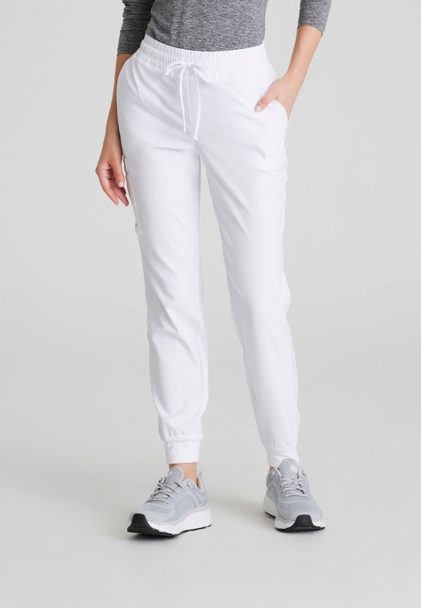 Skechers | Theory 4-Pocket Mid-Rise Jogger Scrub Pant Women's Scrub Jogger Skechers White XXS 