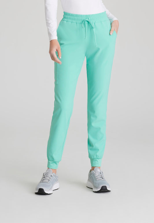 Skechers | Theory 4-Pocket Mid-Rise Jogger Scrub Pant Women's Scrub Jogger Skechers Light Jade XXS 