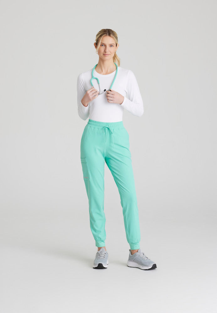 Skechers | Theory 4-Pocket Mid-Rise Jogger Scrub Pant Women's Scrub Jogger Skechers   