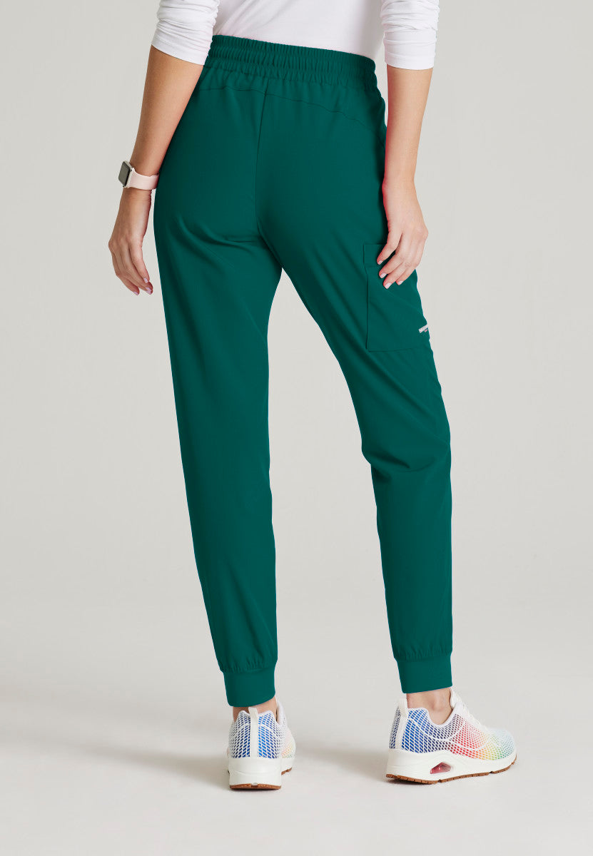 Petite Skechers | Theory 4-Pocket Mid-Rise Jogger Scrub Pant Women's Petite Scrub Jogger Skechers   