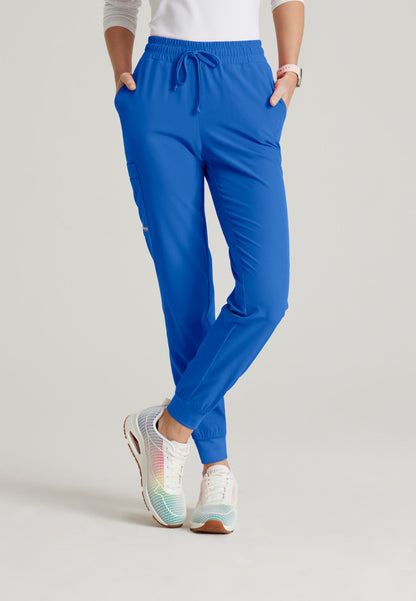 Theory 4-Pocket Mid-Rise Jogger Scrub Pant Women's Scrub Jogger Skechers Royal Blue XXS