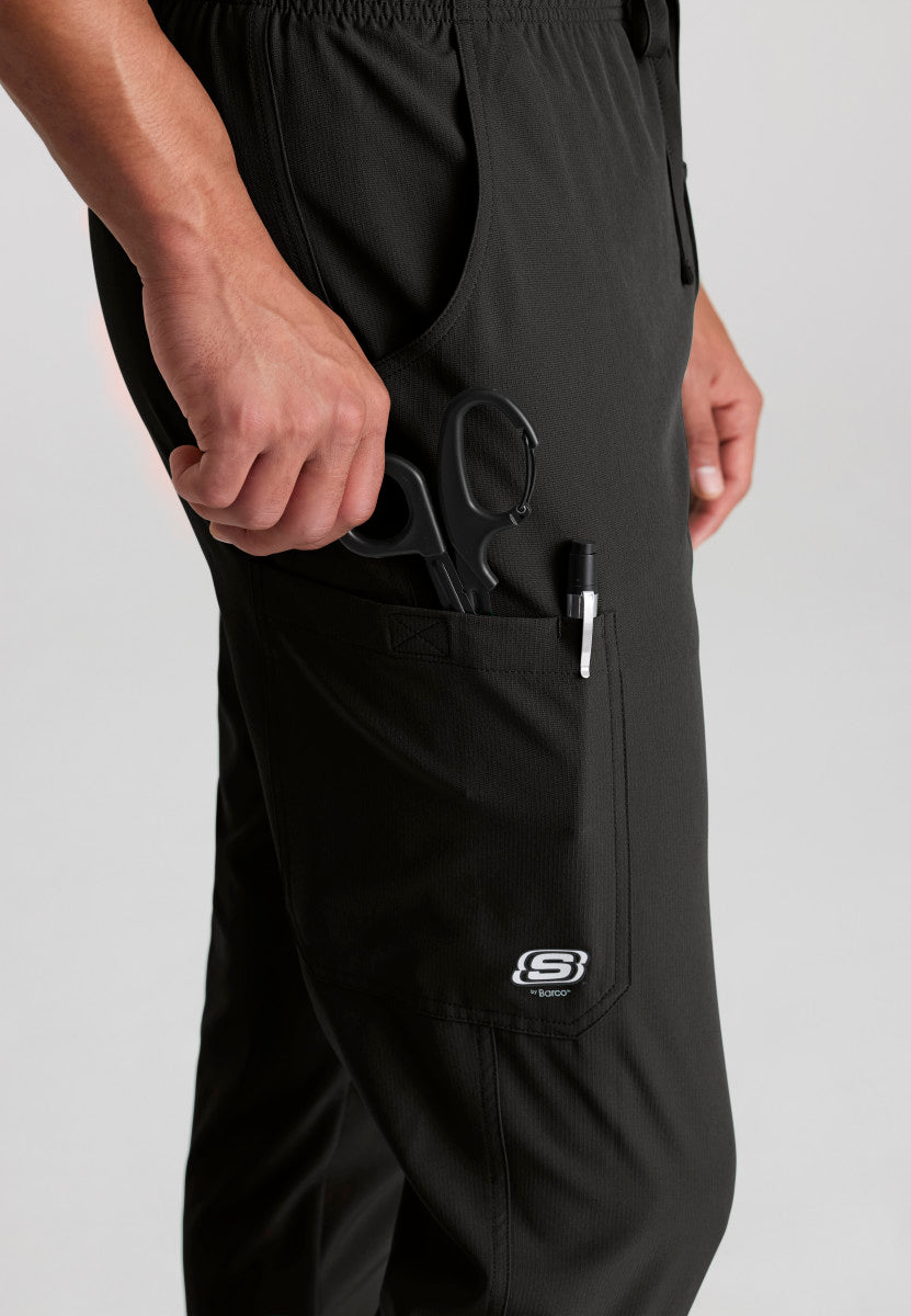 Structure 3-Pocket Jogger Scrub Pant Men's Scrub Jogger Skechers by Barco
