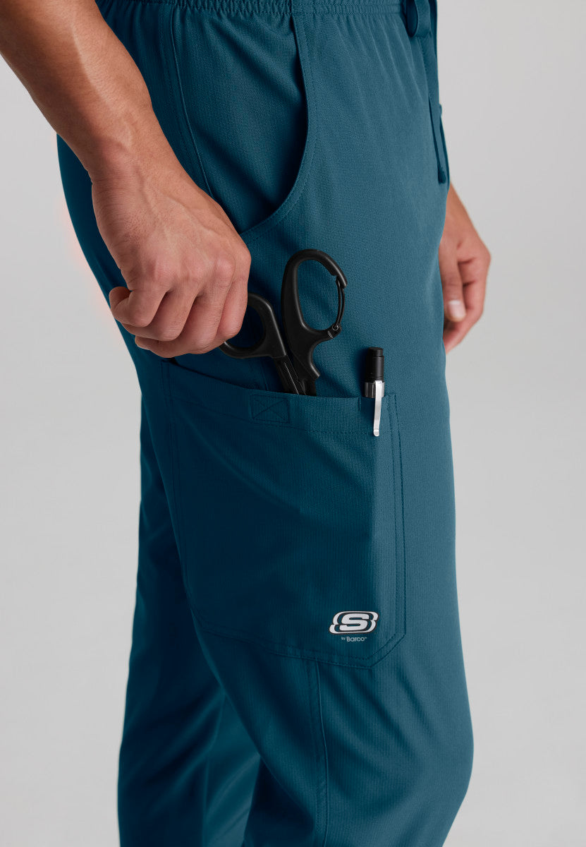 Structure 3-Pocket Jogger Scrub Pant Men's Scrub Jogger Skechers by Barco