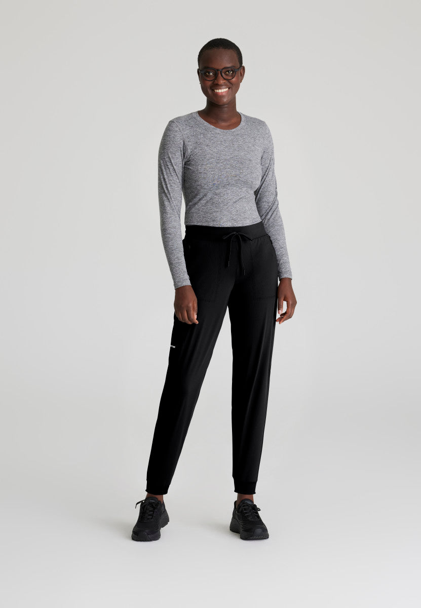 Pace 5-Pocket Ribbed Cuff Jogger Women's Scrub Jogger Skechers Slip-ins by Barco