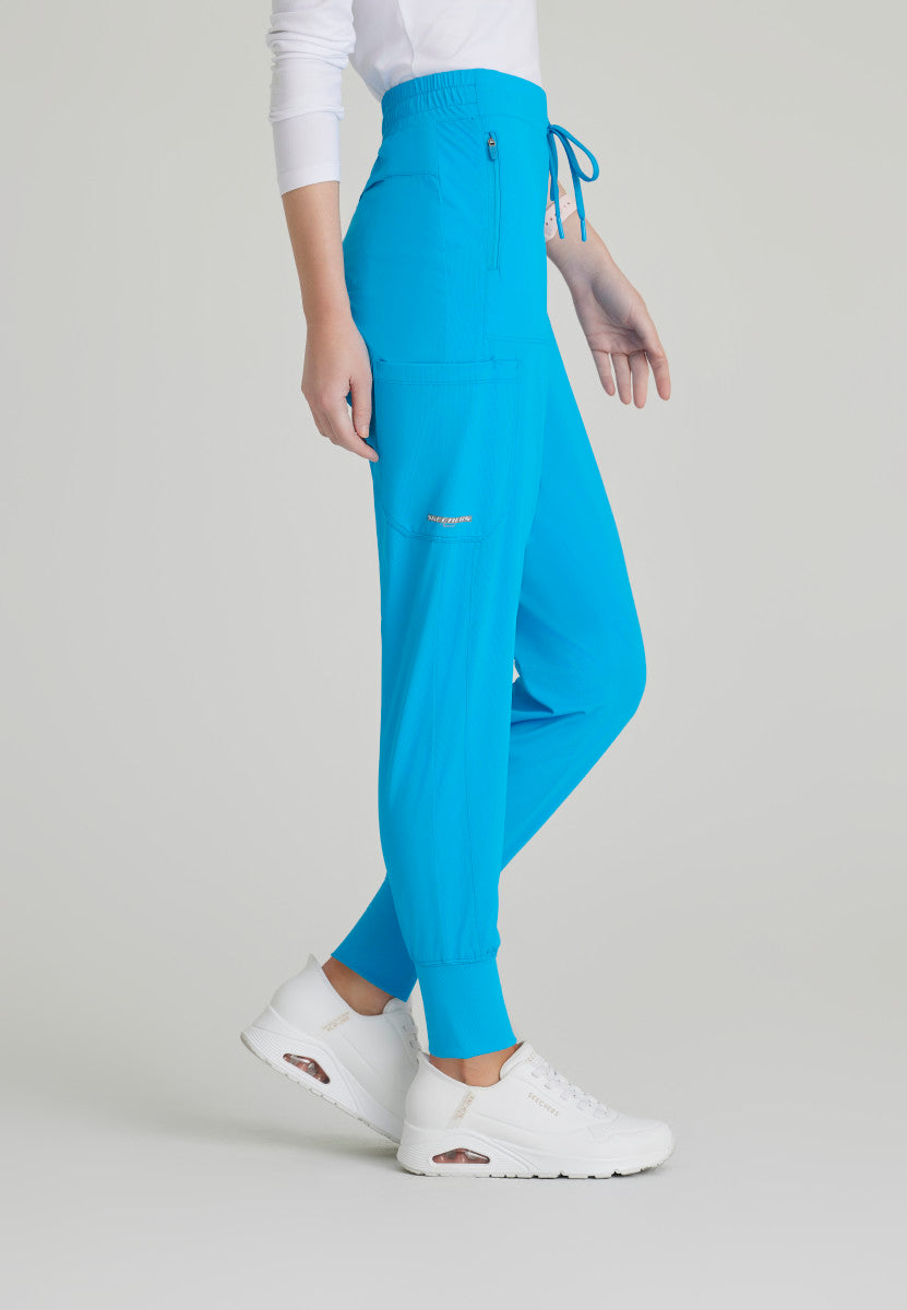 Pace 5-Pocket Ribbed Cuff Jogger Women's Scrub Jogger Skechers Slip-ins by Barco