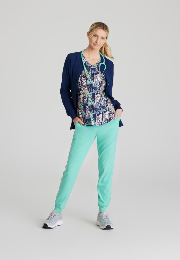 Skechers |  Essence Print Scrub Top Women's Print Scrub Top Skechers   