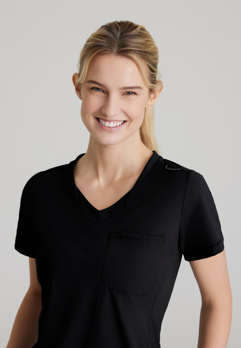 Skechers Slip-ins | Flow 1-Pocket Tulip Hem Scrub Top Women's Scrub Top Skechers Slip-ins   