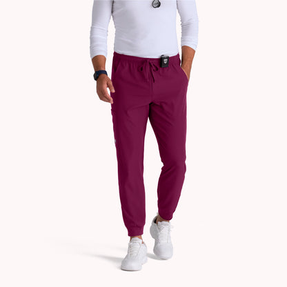 Structure 3-Pocket Jogger Men's Scrub Pant Men's Scrub Jogger Skechers Wine XS