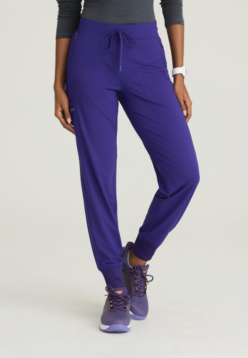 Pace 5-Pocket Ribbed Cuff Jogger Women's Scrub Jogger Skechers Slip-ins by Barco Brilliance XXS