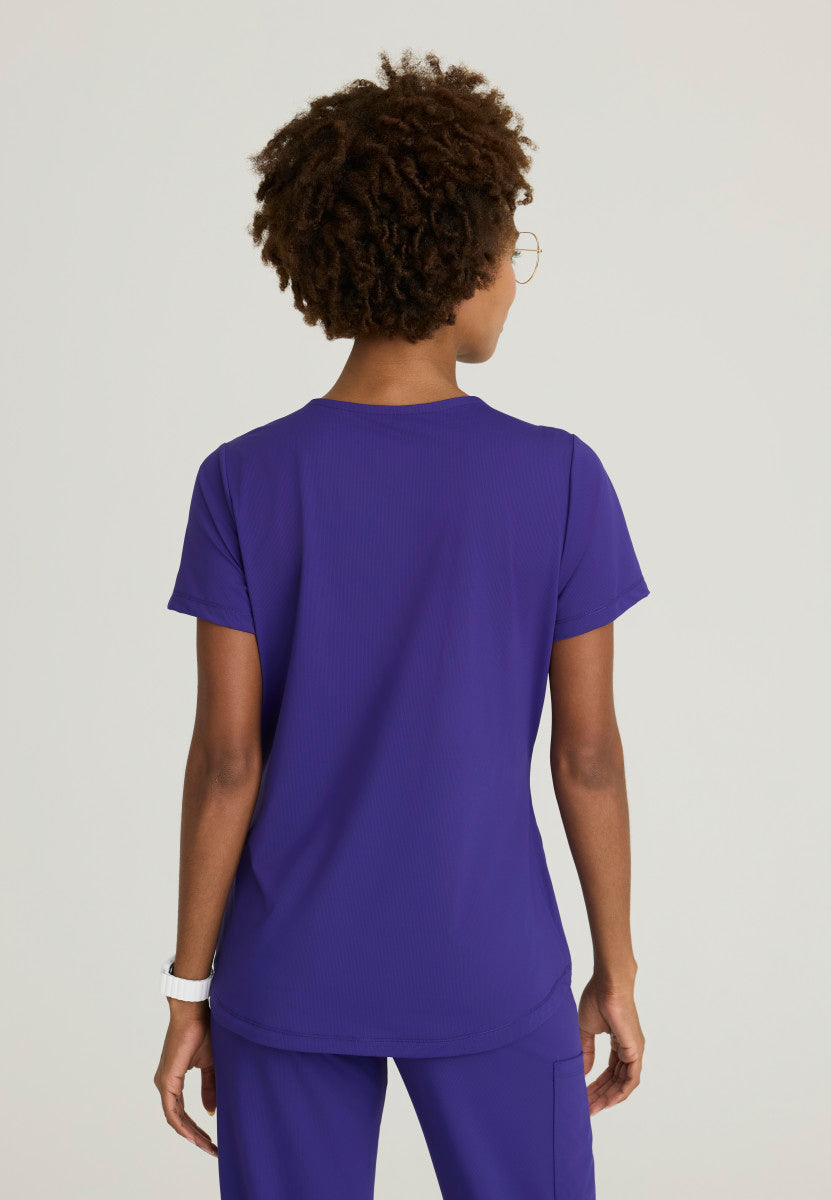 Serene Knit Scrub Top – V-Neck, 3 Pockets, Stretch Women's Scrub Top Skechers Slip-ins by Barco