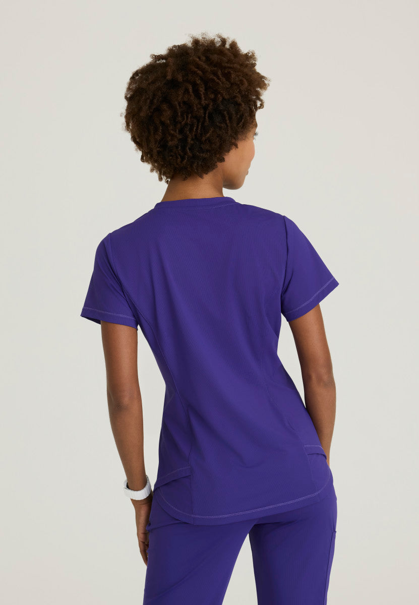 Flow 1-Pocket Tulip Hem Top Women's Scrub Top Skechers Slip-ins by Barco