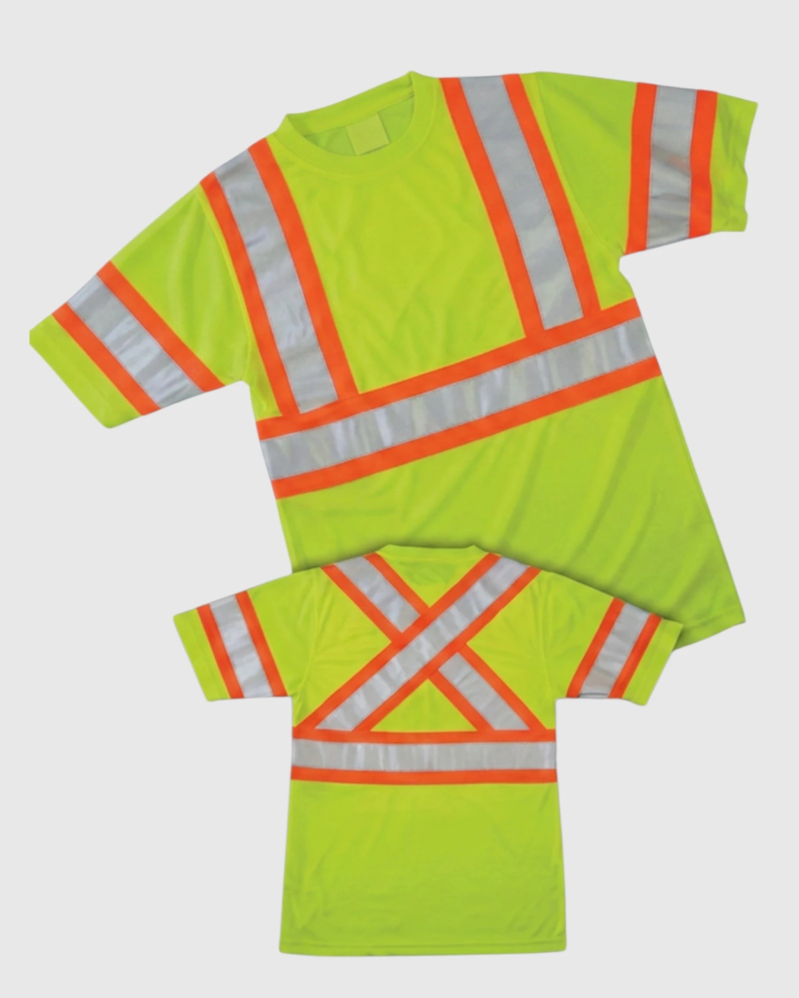 OPUS ST75 Short Sleeve Safety T-Shirt in Fluorescent Yellow Green