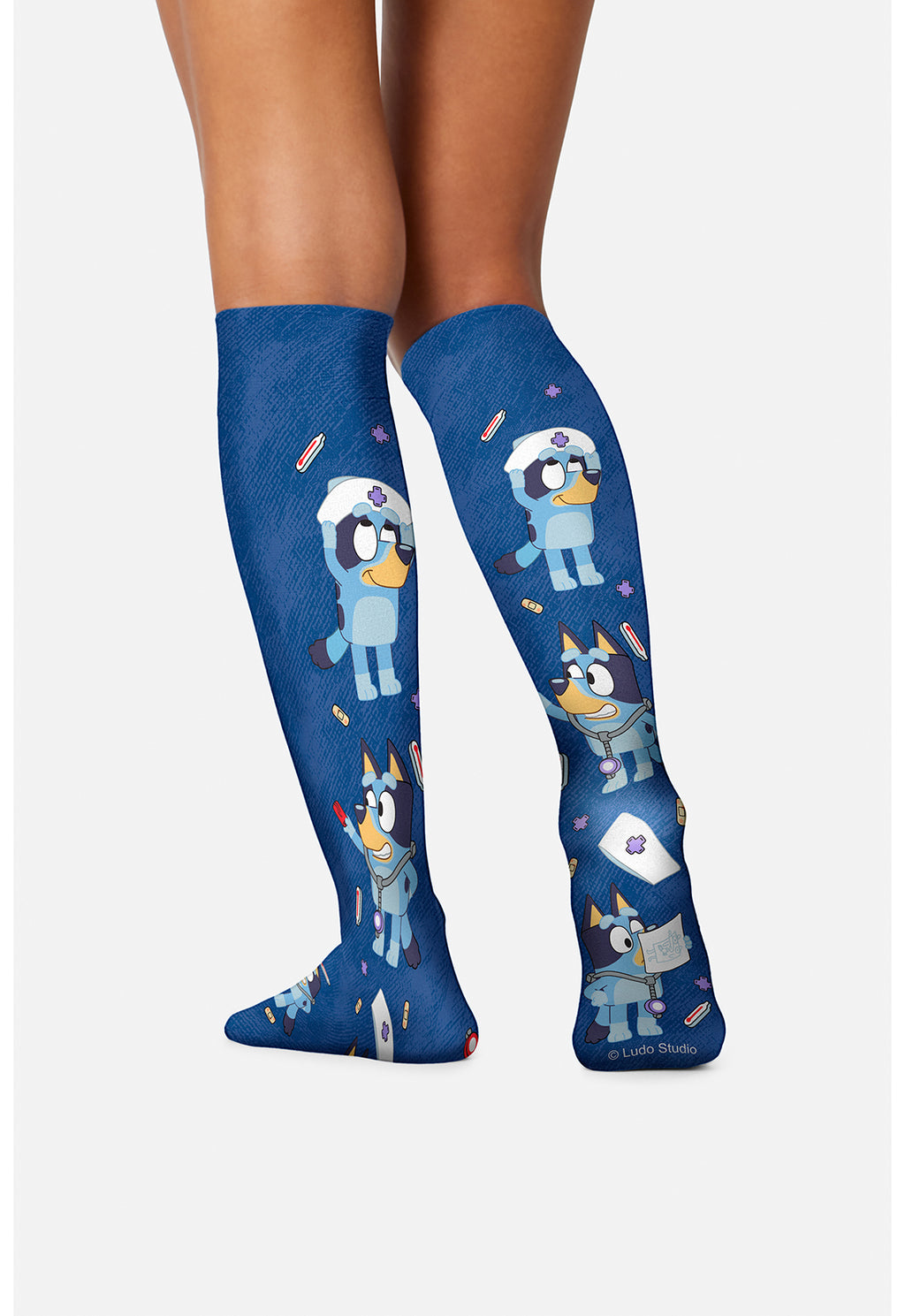 Disney Calling Doctor Bluey Compression Socks